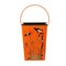 Melrose Cat and Bats Halloween Candle Lantern Luminary - 7.25" - Orange